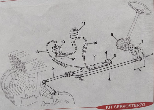 KIT SERVOSTERZO PER LAMBORGHINI 503 DT